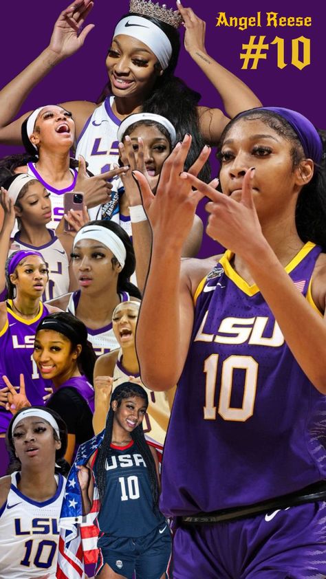 #lsu #angelreese #collegehoops #collegebasketball #ncaa #lsubasketball #wnba #womensbasketball #hoops #basketball #10 #lsubball #lsuhoops Uconn Womens Basketball, Angel Reese, Hoops Basketball, Wnba, Womens Basketball, College Basketball, Nba Players, Ncaa, Nba