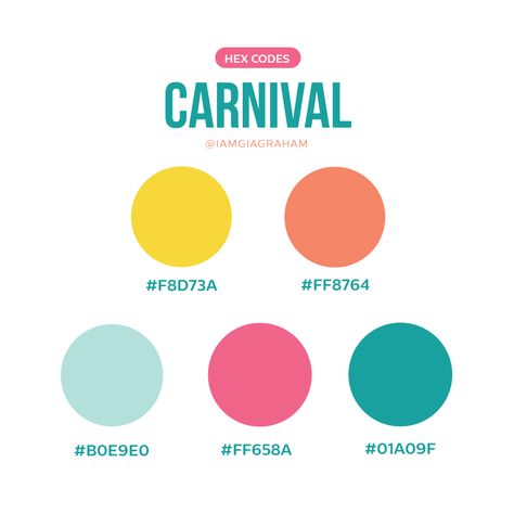 August Palette 2019 Carnival Color Palette, Caribbean Color Palette, Artistic Inspiration, Sims 3, The Caribbean, Color Inspiration, Color Palettes, Pie Chart, Color Palette