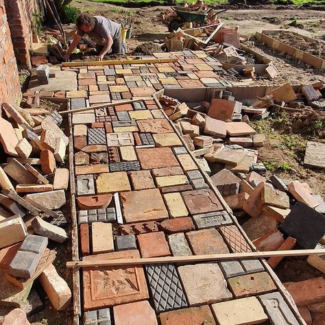 Rock Pathway, Painted Concrete Steps, Walled Garden, Painted Concrete Porch, Have Inspiration, Painting Concrete, Garden Pathway, Garden Cottage, Backyard Landscaping Designs