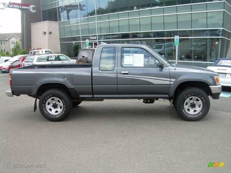 1994 Pickup SR5 V6 Extended Cab 4x4 - Dark Gray Metallic / Gray photo #1 1994 Toyota Pickup 4x4, Toyota Trucks 4x4, Hilux 4x4, Toyota Pickup 4x4, Gray Photo, Toyota Tacoma 4x4, Tacoma 4x4, Pick Up 4x4, Truck Graphics