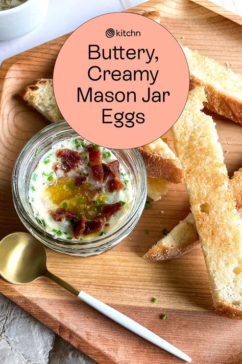 Mason Jar Eggs, Coddled Eggs Recipes, Cooking Poached Eggs, Breakfast Lasagna, Coddled Eggs, Ham Breakfast, Gf Breakfast, Easy Foods, Egg Ideas