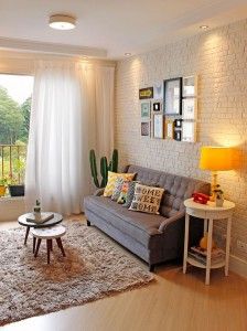 06186f317a598e3ef5ed9cc1d6f67b68 Decor Studio, White Brick, Shabby Chic Homes, Living Room Decor Apartment, Apartment Living Room, Home N Decor, Small Living Rooms, Small Living Room, Home Decor Tips