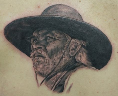 Tommy Lee Jones, Lonesome Dove by kurt fagerland Dove Tattoo Ideas, Dove Tattoos, Dove Tattoo, Lemmy Kilmister, Tommy Lee Jones, Leg Tattoo Men, Tattoo Work, Leg Tattoos, Tattoos And Piercings