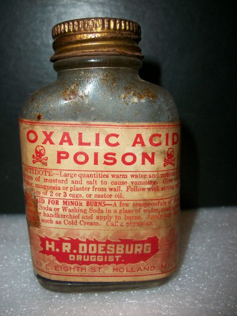 1996.8.1, bottle of oxalic acid. Salt Brine, Dead Can Dance, Oxalic Acid, Washing Soda, Castor Oil, Sherlock Holmes, Warm Water, Holland, Medicine