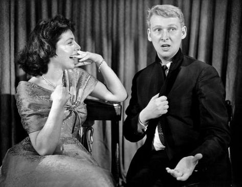 Improv pioneers … Elaine May and Mike Nichols in 1958. Nathan Lane, Mike Nichols, Cybill Shepherd, Comedy Duos, Figure Photo, Documentaries, Broadway, Acting, Fictional Characters