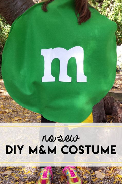 M&m Halloween Costume Diy, Diy M M Costume, M&m Costume Diy, M&m Halloween Costume, M&m Costume, Sew Halloween Costume, Mom Halloween Costumes, Candy Costumes, Diy Kostüm