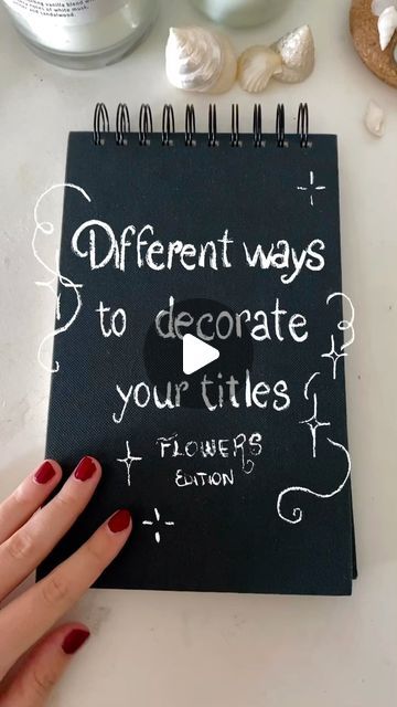 𝓣𝑎𝑛𝑖𝑎 𝓕𝑜𝑛𝑡𝑎𝑛𝑒𝑡 on Instagram: "Different ways to decorate your titles 𖤣.𖥧.𖡼.⚘" Title Pages, Title Ideas, Story Titles, Journal 3, Title Page, Gifts For Him, Projects To Try, Craft Ideas, Bullet Journal