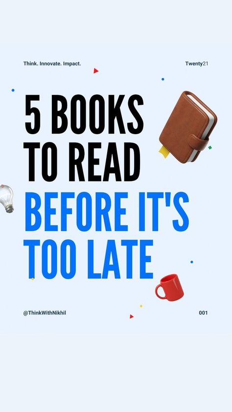 5 Books You Should Read at Least Once In Life | Inspirational books to read, Psychology books, Business books Books To Read Psychology, Best Self Improvement Books, Think Like A Monk, Self Improvement Books, Books Business, Books Everyone Should Read, Best Self Help Books, Improvement Books, Books You Should Read