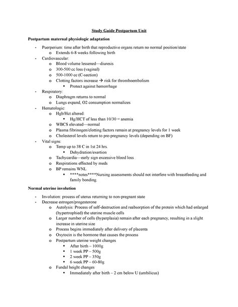 Maternity Exam 1- 2019 - Goes over everything post partum What to expect post partum for mom and - Studocu Post Partum Nursing, Post Partum Hemorrhage, Future Midwife, Masters In Nursing, Diseases And Disorders, Nurse Practioner, Gestational Age, Ob Nursing, Nursing Schools