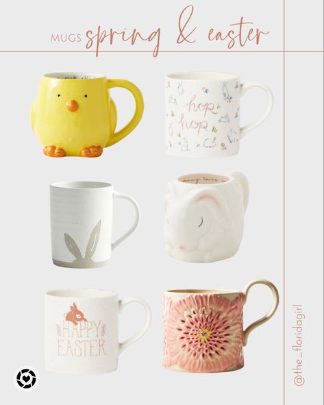 Target world market pottery barn bunny Easter spring holiday mugs coffee bar coffee mugs seasonal Easter Mugs, Easter Mug, Holiday Mugs, Reactive Glaze, Bunny Tail, Spring Holidays, Coffee Accessories, Spring Easter, Easter Kids