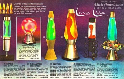 The "in" gift of the year! Lava Lite is so unusual it defies description! You'll want several! Beautiful! New! Exotic! Fascinating! Intriguing! Lava Lamps, Accent Lighting, Mellow Yellow, The Good Old Days, 1960s Vintage, Vintage Ads, Vintage Advertisements, 그림 그리기, Good Old