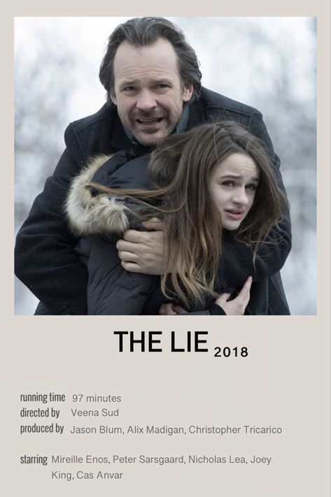 thriller/horror movie “the lie” from 2018 starring Joey King (polaroid poster) The Lie Movie Poster, Movie Posters Thriller, The Lie Movie, Joey King Movies, Mireille Enos, Netflix Hacks, New Movies To Watch, The Lie, Crazy Women