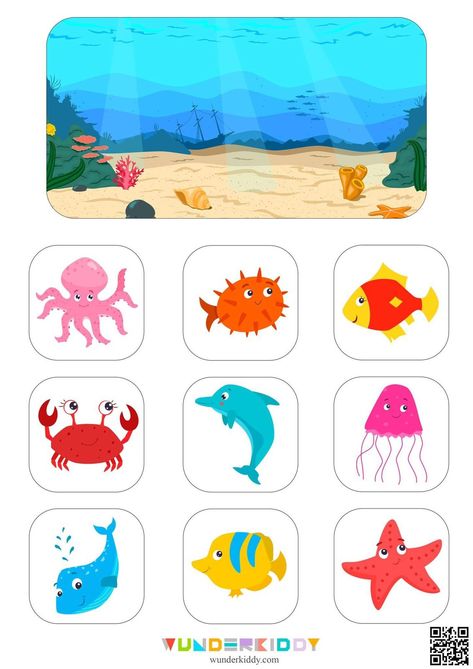 Animals Worksheets For Kindergarten, Animal Classification Activity, Kindergarten Animals, Under The Sea Animals, Sensory Activities For Preschoolers, Animal Classification, Animal Worksheets, Ocean Activities, Worksheets For Kindergarten