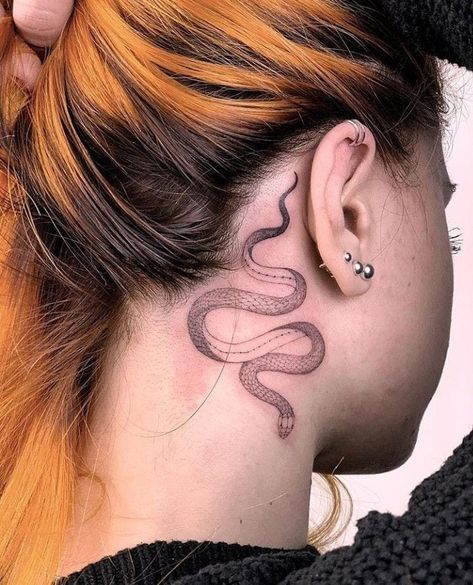 Butterfly And Moon Tattoo, Back Of Neck Tattoos For Women, Neck Tattoos For Women, Neck Tattoo Women, Tattoo Touch Up, Tattoo Healing Process, Side Neck Tattoo, Rose Hand Tattoo, Dragonfly Tattoo Design