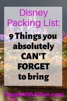 Disneyworld Packing List, Disney Packing List, Disney Packing, Packing List For Disney, Disney World Packing, Disney Essentials, Travel Disney, Trip Packing, Disney World Vacation Planning