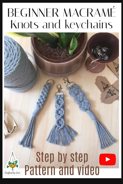 Quick Macrame Keychain, Diy Macrame Keyring, Beginner Macrame Keychain Diy, Macrame Keychains For Beginners, Macrame Instructions Step By Step, Easy Macrame Keychain Pattern, Free Macrame Keychain Pattern, Macrame Keyring Tutorial Easy, Diy Macrame Keychain Pattern