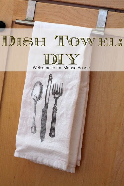 Diy Dish Towel, Diy Image Transfer, Dish Towels Diy, Hair Accessories Tutorial, Tea Towels Diy, Flour Sacks, Transfer Images, Flour Sack Dish Towels, Diy Towels