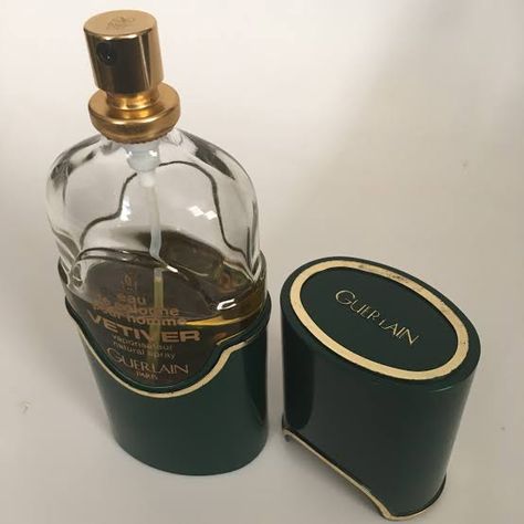 Guerlain Vetiver, Favorite Things, Scents, Perfume Bottles, Spray, Fragrance, Green, Beauty