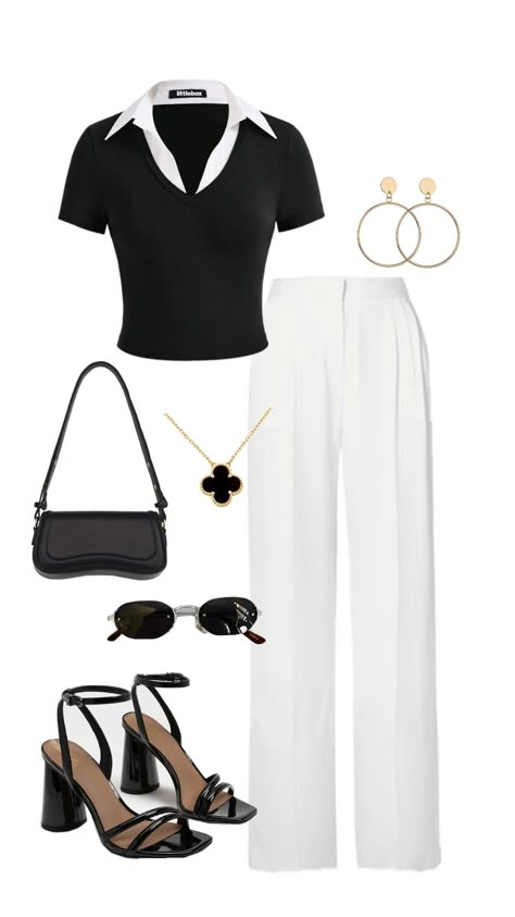 #black #outfit #ootd #aesthetic #viral #inspo #fyp #trending #outfitcheck #viral #fypshuffle #dress #dailyshuffle #shopping #shufflefyp #outfitaesthetic Summer Outfits Modest, Elegant Girls, Ootd Aesthetic, Modesty Outfits, Stylish Work Attire, Casual Preppy Outfits, Casual Day Outfits, Classy Work Outfits, Quick Outfits