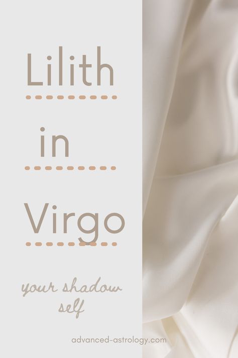 lilith in virgo Lilith In Virgo, Virgo Meaning, Lilith Astrology, Lilith In Scorpio, Virgo Outfits, Natal Chart Astrology, Goddess Magick, Black Moon Lilith, Astrology Meaning