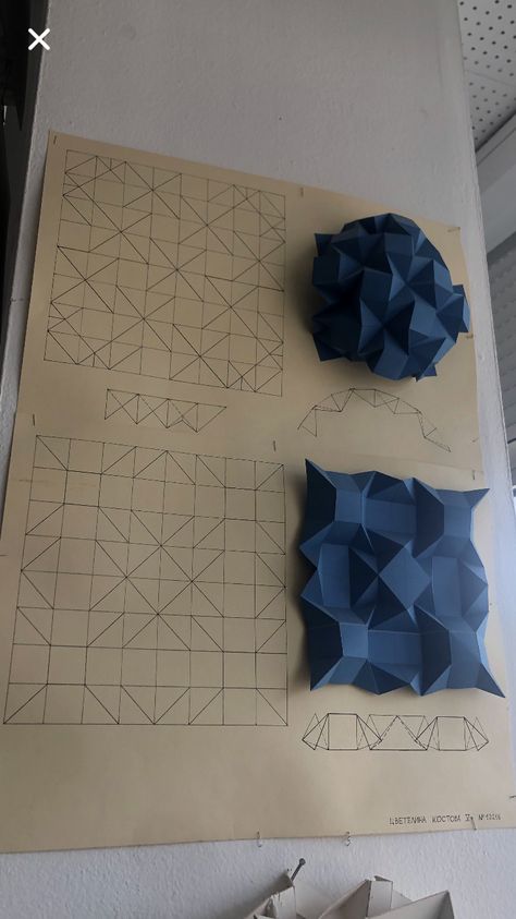 Paper Folding Art, Origami Architecture, Geometric Origami, Paper Architecture, Sew Patterns, Origami And Kirigami, Folding Origami, Paper Engineering, Paper Craft Ideas