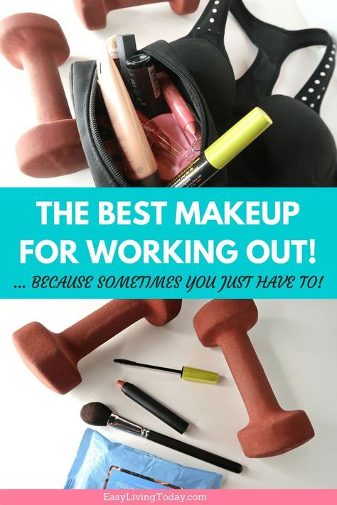 Don't feel comfortable without makeup or are going to run in to someone & want to look more naturally radiant? These are the best makeup products for working out, if you must ;) Because you got to do what you got to do! #fitness #makeup #fitnessgirl via Workout Makeup, Going To Gym, Gym Makeup, 21 Day Fix Extreme, Workout Plan For Women, The Best Makeup, Gym Accessories, Fitness Blogger, Fitness Tools