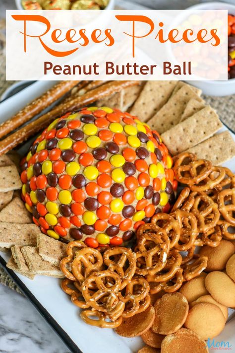 Reese Pieces Peanut Butter Ball, Reese’s Pieces Peanut Butter Ball, Reeses Pieces Peanut Butter Ball, Reeses Peanut Butter Ball Dip, Peanut Butter Ball Dip, Reese’s Pieces Recipes, Reese’s Pieces Dessert, Reese’s Pieces, Reeses Recipes