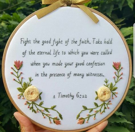 Poem Embroidery, Christian Embroidery, Embroidery Hoop Wall Art, Embroidery Works, Bespoke Gifts, Simple Embroidery, 자수 디자인, Flower Embroidery Designs, Hand Embroidery Art