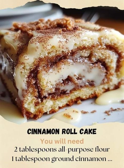 Great Cooking Food Recipes | Cinnamon Roll Cake 🍰 😋🤩 | Facebook Cinnamon Roll Cake Recipe, Roll Cake Recipe, Cinnamon Roll Cheesecake, Poke Cake Recipe, Classic Cookies Recipes, Cinnamon Twists, Poke Cake Recipes, Cinnamon Roll Cake, Easy Cinnamon