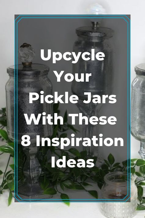 Instead of throwing away your old jars, why not upcycle them into fabulouse home decor? diy | upcycle | repurpose | diy home decor | diy upcycle | upcycled | jars | diy jars | best jars | jars Recycle Jars Ideas, Gallon Jars Repurpose, Large Jars Ideas Decorative, Pickle Jar Crafts Diy Home Decor, Large Pickle Jar Crafts, Pickle Jar Upcycle, Upcycle Pickle Jar Diy Projects, Large Pickle Jar Ideas Diy, Glass Jars Ideas