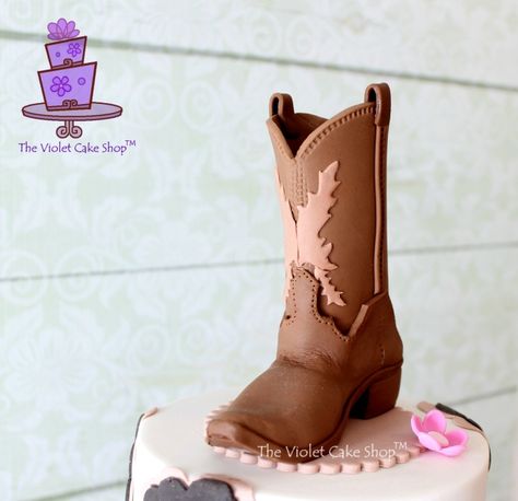 Cowboy Boot Template, Cowboy Boot Cake, Boot Cake, Cowgirl Birthday Cakes, Western Birthday Cakes, Violet Cake, Golf Themed Cakes, Western Cake, Cowgirl Cakes