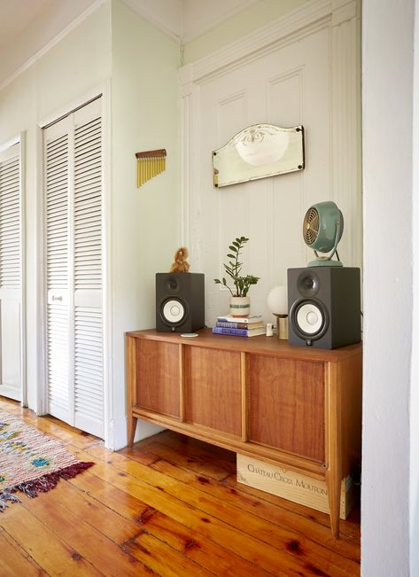 Ikea Toilet, A Loft Apartment, Acrylic Console Table, Humble House, Mid Century Storage, Sculptural Chair, Rental Apartment, Park Slope, Apartment Tour