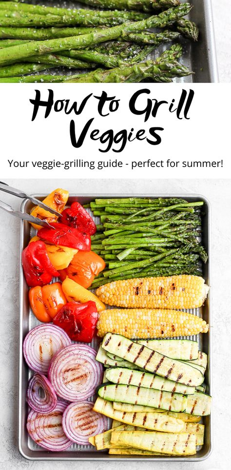 How To Grill Vegetables, Grill Veggies, Grilling Veggies, Grill Vegetables, Wooden Skillet, Grilled Vegetable Recipes, Quick Side Dishes, Healthy Grilling Recipes, Grilled Dinner