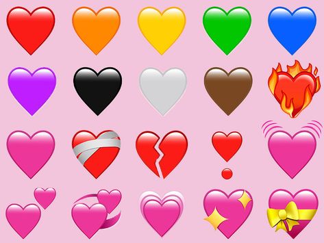 Colour Heart Meaning, Purple Heart Meaning, White Heart Emoji, Blue Heart Emoji, Emojis Meanings, Purple Meaning, Pink Heart Emoji, Black Heart Emoji, Heart Emoticon