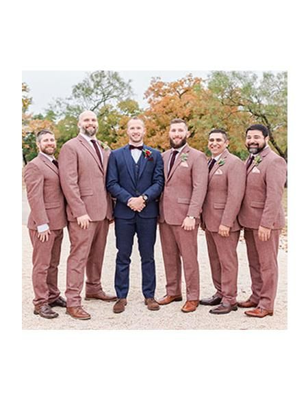 Mauve Groomsmen Suit Tweed Wedding, Wedding Suits For Men, Tweed Wedding Suits, Classic Tuxedo, Suit Collection, The Gentlemen, Suit For Men, First Down, Groomsmen Suits