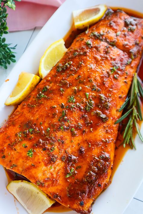 Salmon Oven Baked, Firecracker Salmon Recipes, Salmon Oven, Firecracker Salmon, Salmon Rice Bowl, Salmon Rice, Healthiest Seafood, Side Dish Recipes Easy, Healthy Fish