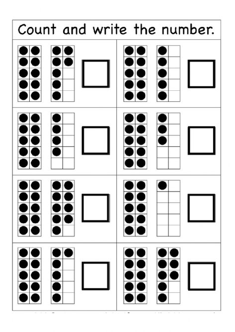 Grade R Math Activities, Kindergarten Tens And Ones, Count By Tens Activities, Tens Frame Worksheet, Tens Frame Kindergarten Free Printable, Ten And Ones Worksheet, Tens And Ones Worksheet Kindergarten, Ones And Tens Activities, Tens Frames Printable Free