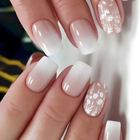 Ballet Nails, Elegant Nail Art, Nail Style, Wedding 2025, Nail Styles, Nails Simple, Almond Shaped, Short Acrylic Nails Designs, Butterfly Nail