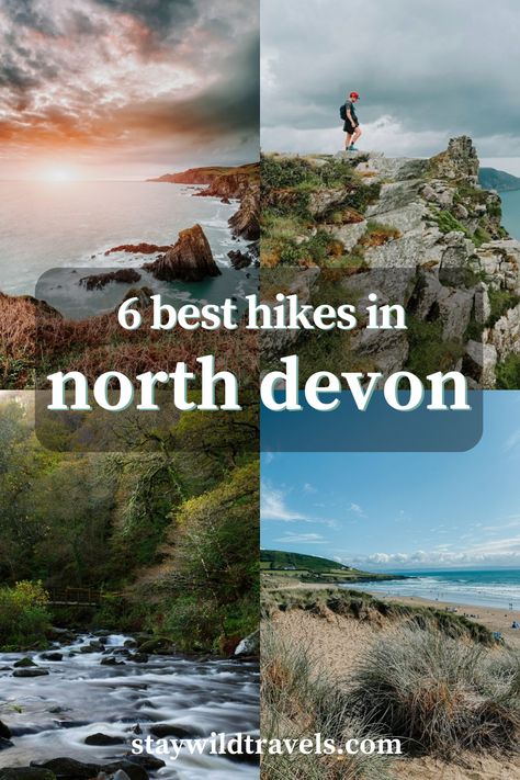 Discover the very best walks in North Devon, UK with these unbelievable circular routes. Travel English, Devon Coast, Camping Inspiration, South West Coast Path, South Devon, Devon Uk, Brecon Beacons, Devon And Cornwall, North Devon