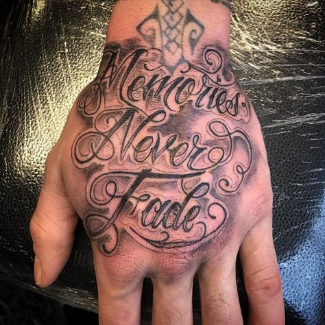 Texas Hand Tattoo, Lettering Hand Tattoo, Baddie Tattoos, Motivational Tattoos, Tattoo Lettering Design, Tattoo Pictures, Text Tattoo, Male Hands, Hand Tattoo