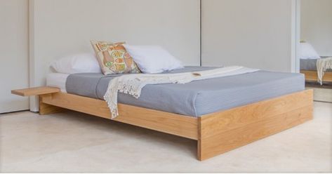 Enkel Platform Bed (No Headboard) No Bed Frame Bedroom, Platform Bed No Headboard, Bed Frame Without Headboard, Bed No Headboard, Roll Out Bed, No Headboard, Low Bed Frame, Large Headboard, Solid Wood Bed Frame