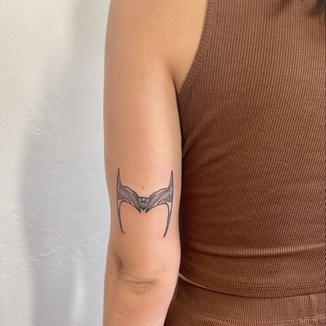 marvel, Wanda vision, scarlet witch, minimalist Marvel Tattoos Women, Wanda Crown Tattoo, 3000 Tattoo, Marvel Tattoos Ideas, Small Marvel Tattoo, Wanda Tattoo Ideas, Wanda And Vision Tattoo Ideas, Scarlett Witch Tattoo Ideas, Wanda Tattoo