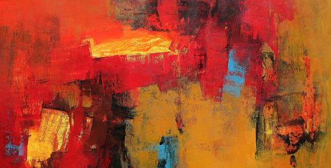 Abstract Art Horizontal, Horizontal Abstract Painting, Orange Inspiration, Red Abstract Painting, Horizontal Painting, Original Abstract Art Painting, Abstract Expressionist Art, Orange Painting, Yellow Abstract