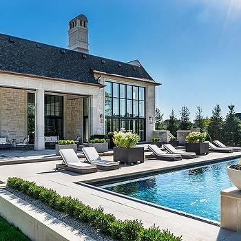 Moderne Have, French Style Homes, Passive House, Luxury Homes Dream Houses, Outdoor Swimming, Dream House Exterior, House Goals, Family House, Design Case