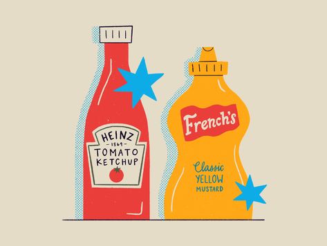 Hot Sauce Bottle Illustration, Bottle Drawing, Tomato Ketchup, Illustration Food, Family Cooking, Learning Design, Paper Cut Art, Ketchup Bottle, Work Inspiration