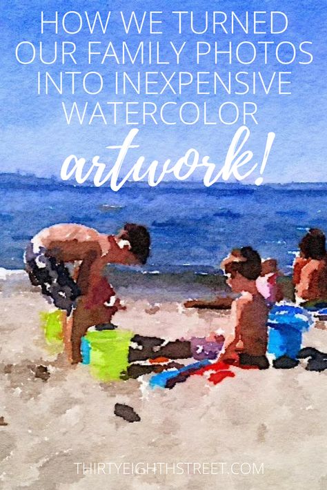 A Tutorial On How To Turn Your Pictures Into Watercolor Art Work. Create Meaning In Your Home Decor By Making Water Color Art From Your Every Day Family Photos. How To Distress Furniture, Watercolor Crafts, Distress Furniture, Sentimental Art, Photo To Watercolor, Photography Crafts, Water Color Art, Turn Photo Into Painting, Creative Thoughts