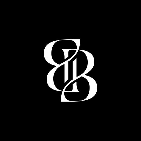 Bh Monogram Logo, B Logo Design Fonts, Ba Logo Design, Monogram Logo Typography, Ta Logo, Lb Logo, Victorian Lettering, Letter B Logo, R Monogram