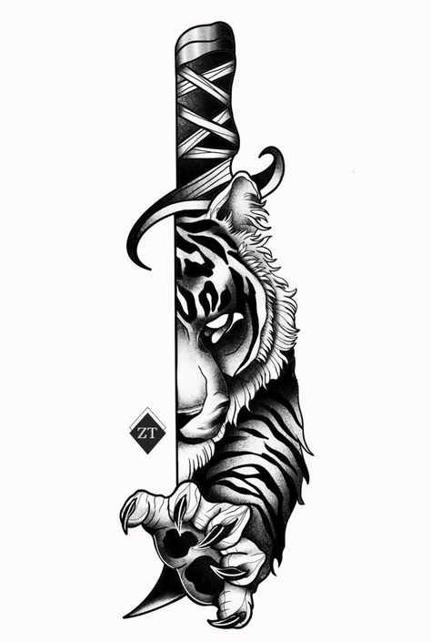 Cover Up Tattoos For Men, Tiger Tattoo Sleeve, Tiger Tattoo Design, Tattoo Inspiration Men, Leg Tattoo Men, Hand Tattoos For Women, Leg Tattoos Women, Arm Band Tattoo, Japanese Tattoo Designs