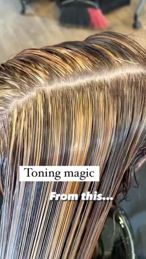 SalonCentric | Tone, baby, tone! ⠀⠀⠀⠀⠀⠀⠀⠀⠀ We're loving this formula from @kristen_o_beauty! ⠀⠀⠀⠀⠀⠀⠀⠀⠀ "Thank God for toners..am I right?! 👏🏼 & toning… | Instagram Redken Shades Formulas, Best Blonde Toner, Wella Hair Toner, Tone Hair At Home, Redken Toner, Toning Blonde Hair, Diy Hair Toner, Toner For Blonde Hair, Wella Toner