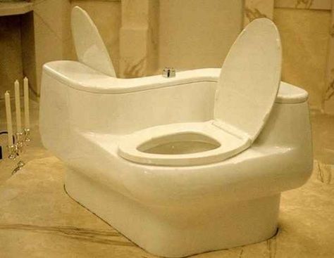 Contrary to this toilet's belief, the couple who poops together does not, in fact, stay together. | The 19 Most Epic Bathroom Fails That Will Make You Hold It Forever Cuddle Couch, Design Fails, Im Awesome, Fails, Tartan, Bathroom Decor, Funny Pictures, Funny Memes, Entertainment